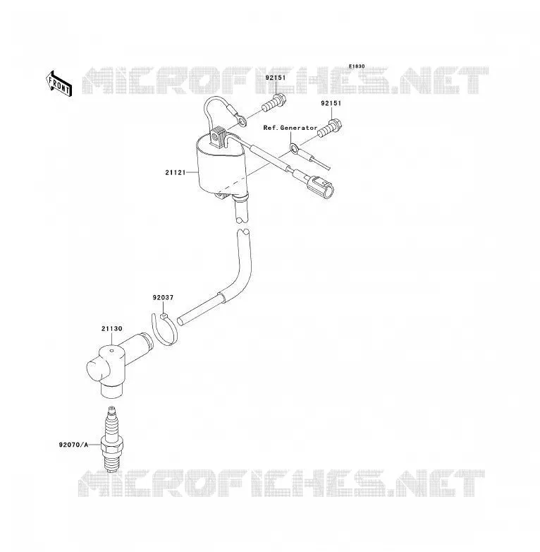 SYSTEME D&acute;ALLUMAGE Kawasaki TOUT-TERRAIN 85 2007 KX85 - KX85 II  KX85B7F