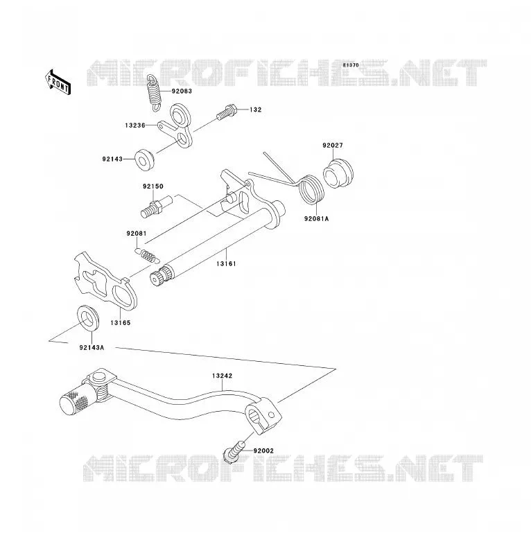 SELECTEUR Kawasaki TOUT-TERRAIN 85 2013 KX85 - KX85 II  KX85BDF