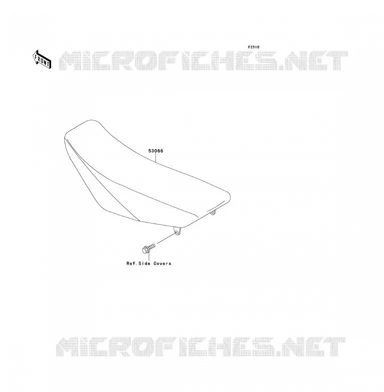 SELLE Kawasaki TOUT-TERRAIN 85 2013 KX85 - KX85 II  KX85BDF