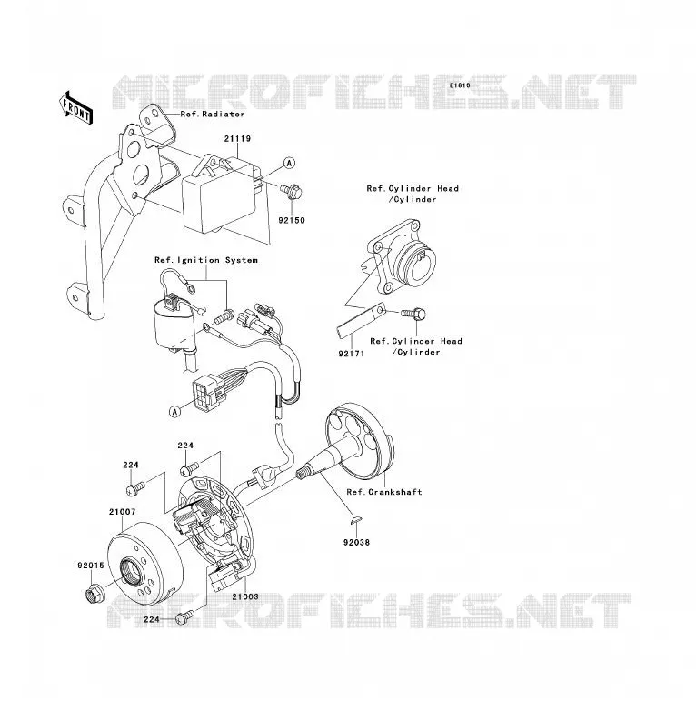 G&Eacute;N&Eacute;RATEUR Kawasaki TOUT-TERRAIN 85 2013 KX85 - KX85 II  KX85BDF