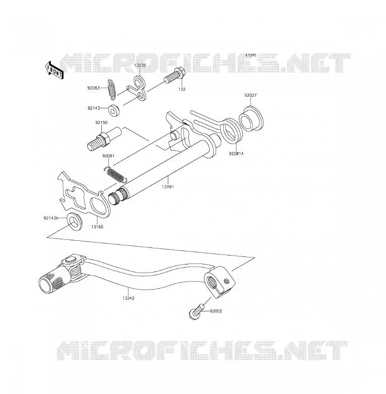 SELECTEUR Kawasaki TOUT-TERRAIN 85 2014 KX85  KX85CEF