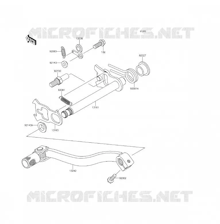 SELECTEUR Kawasaki TOUT-TERRAIN 85 2014 KX85  KX85CEF