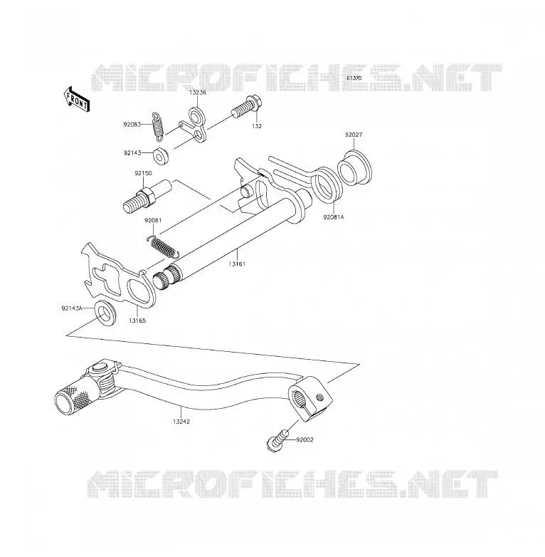 SELECTEUR Kawasaki TOUT-TERRAIN 85 2016 KX85  KX85CGF