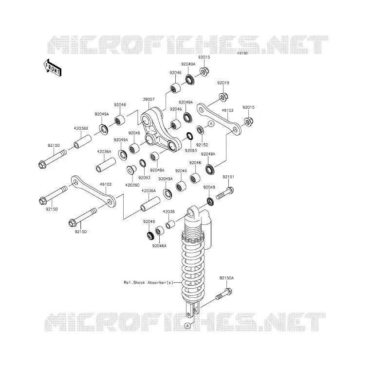 SUSPENSION Kawasaki TOUT-TERRAIN 85 2016 KX85  KX85CGF