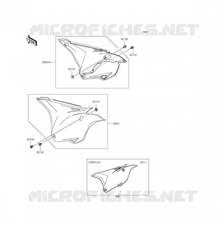 CACHE LAT&Eacute;RAL Kawasaki TOUT-TERRAIN 85 2014 KX85 - KX85 II  KX85DEF