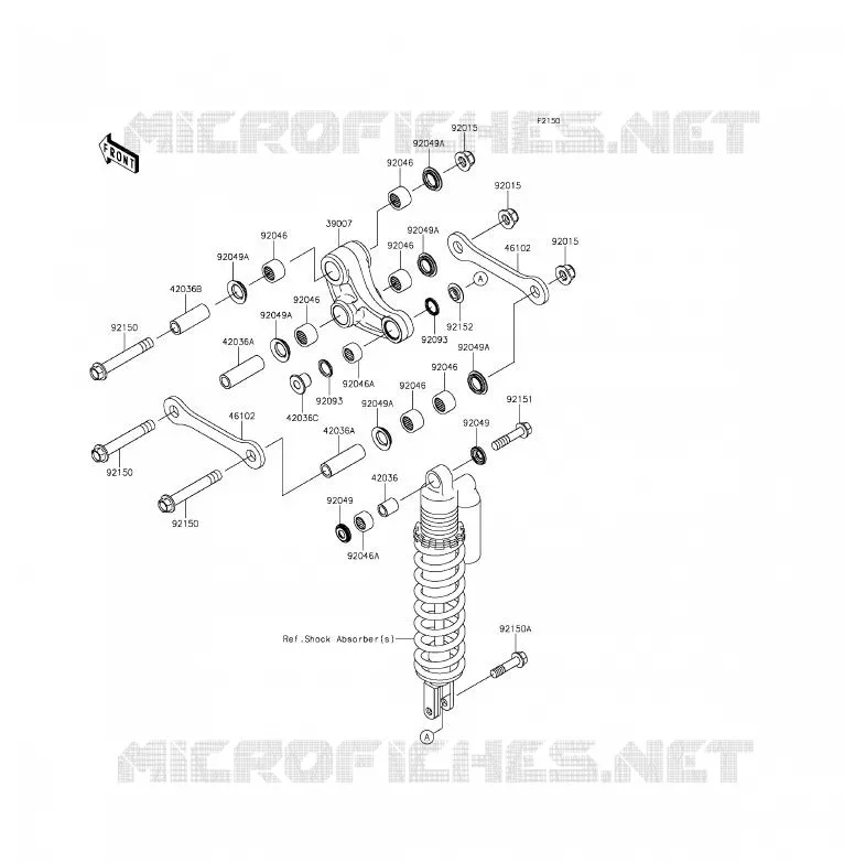 SUSPENSION Kawasaki TOUT-TERRAIN 85 2014 KX85 - KX85 II  KX85DEF