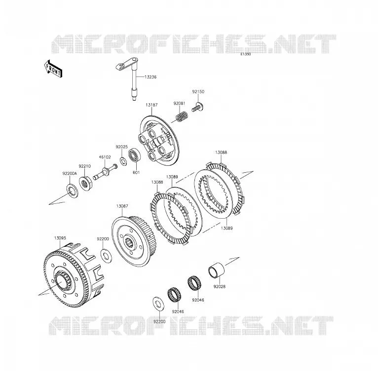 EMBRAYAGE Kawasaki TOUT-TERRAIN 85 2014 KX85 - KX85 II  KX85DEF