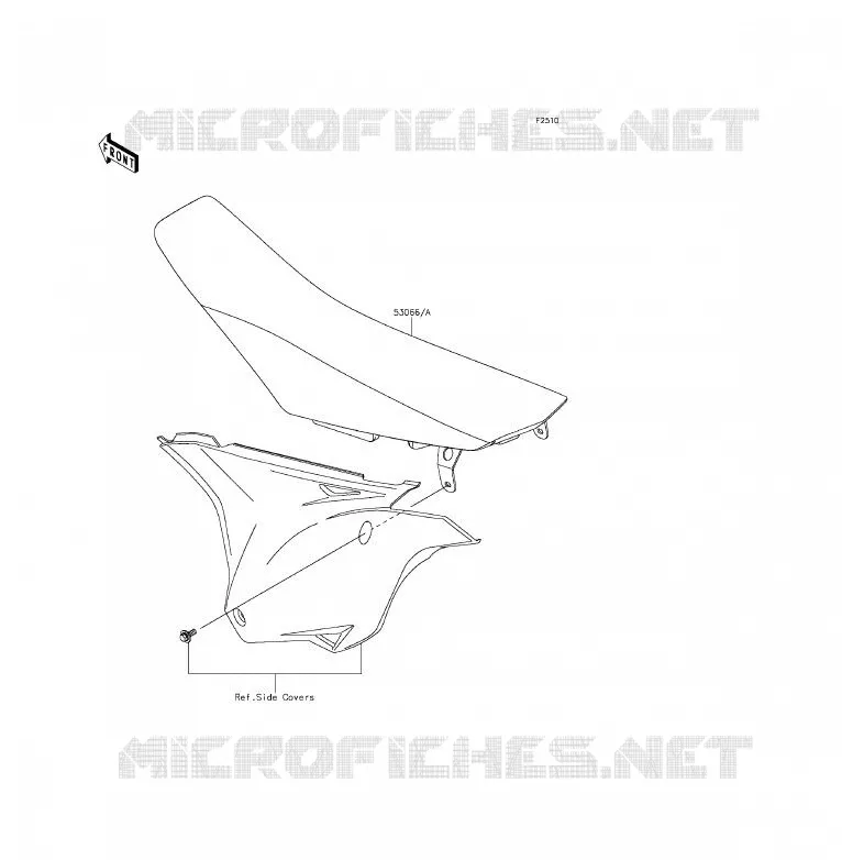 SELLE Kawasaki TOUT-TERRAIN 85 2015 KX85 - KX85 II  KX85DFF