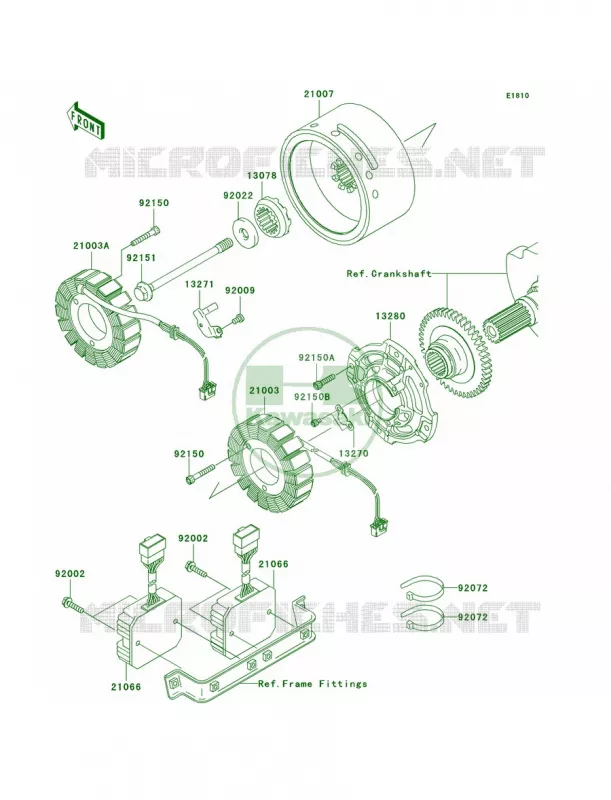 Generator Kawasaki MOTOS 1500 2007 Vulcan 1500 Classic  VN1500N7F