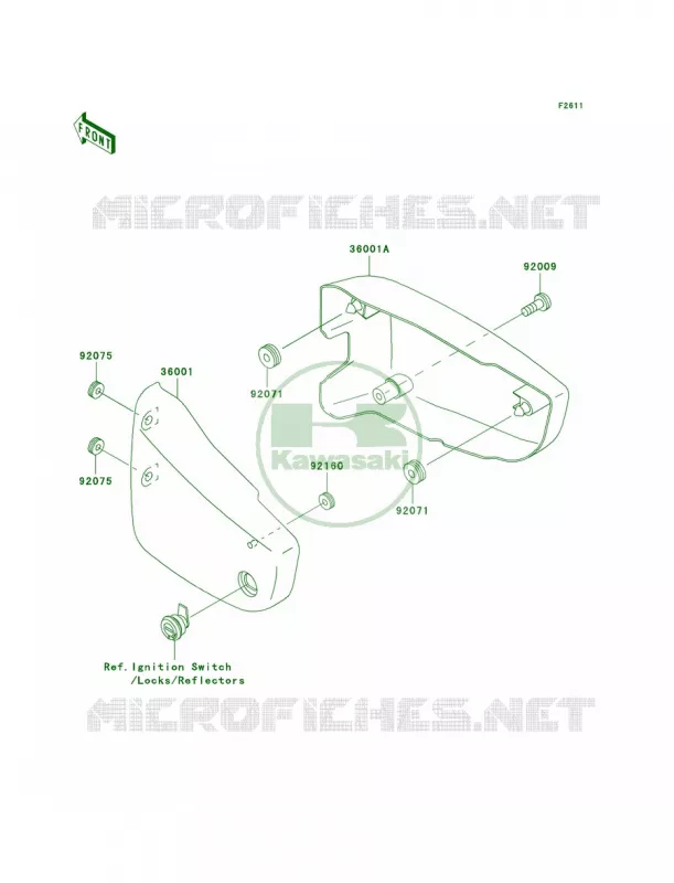 Side Covers Kawasaki MOTOS 1500 2007 Vulcan 1500 Classic  VN1500N7F