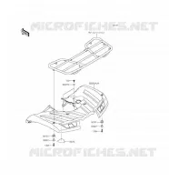 GARDE BOUE ARRI&Egrave;RE pour Kawasaki BRUTE FORCE 750 4X4I EPS 2017