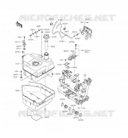 RESERVOIR CARBURANT pour Kawasaki BRUTE FORCE 750 4X4I EPS 2017