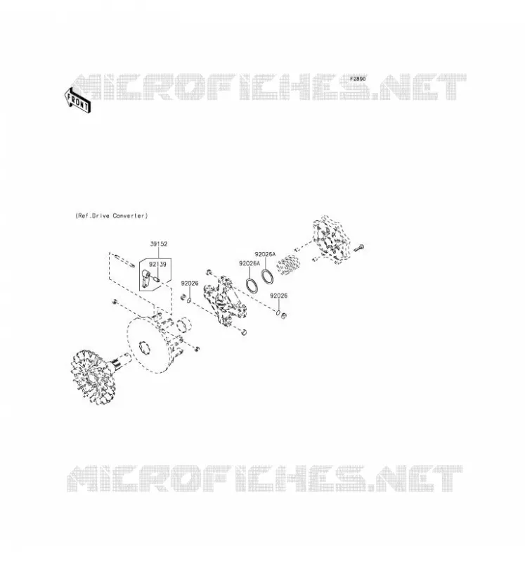 PIECE EN OPTION Kawasaki QUAD 750 2017 BRUTE FORCE 750 4X4I EPS  KVF750GHF