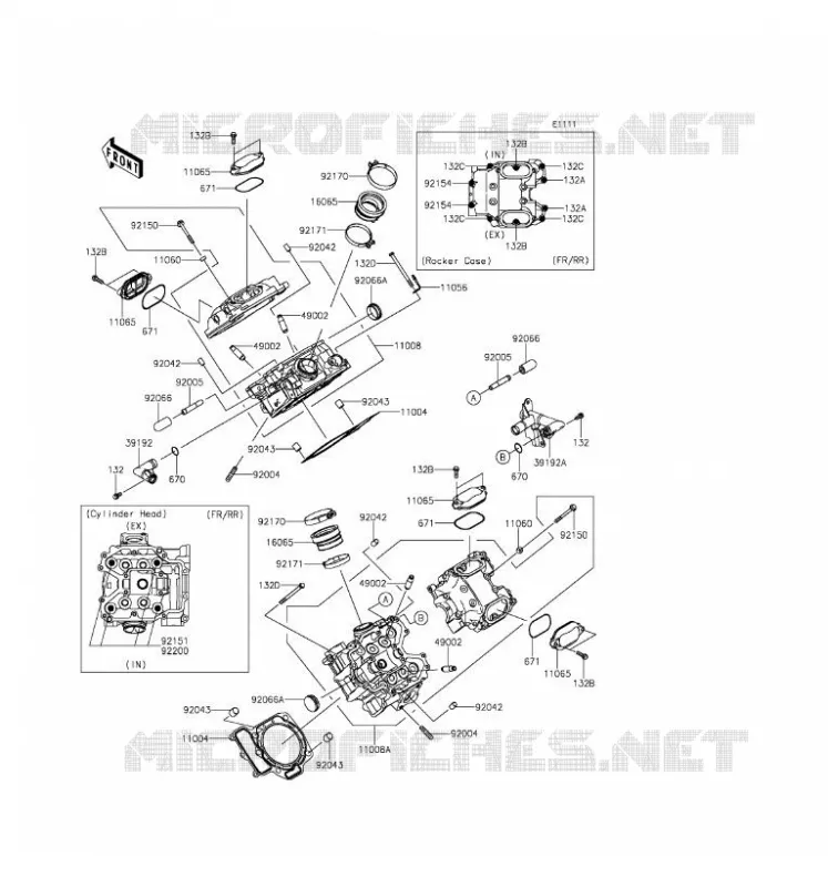 CULASSE Kawasaki QUAD 750 2017 BRUTE FORCE 750 4X4I EPS  KVF750GHF