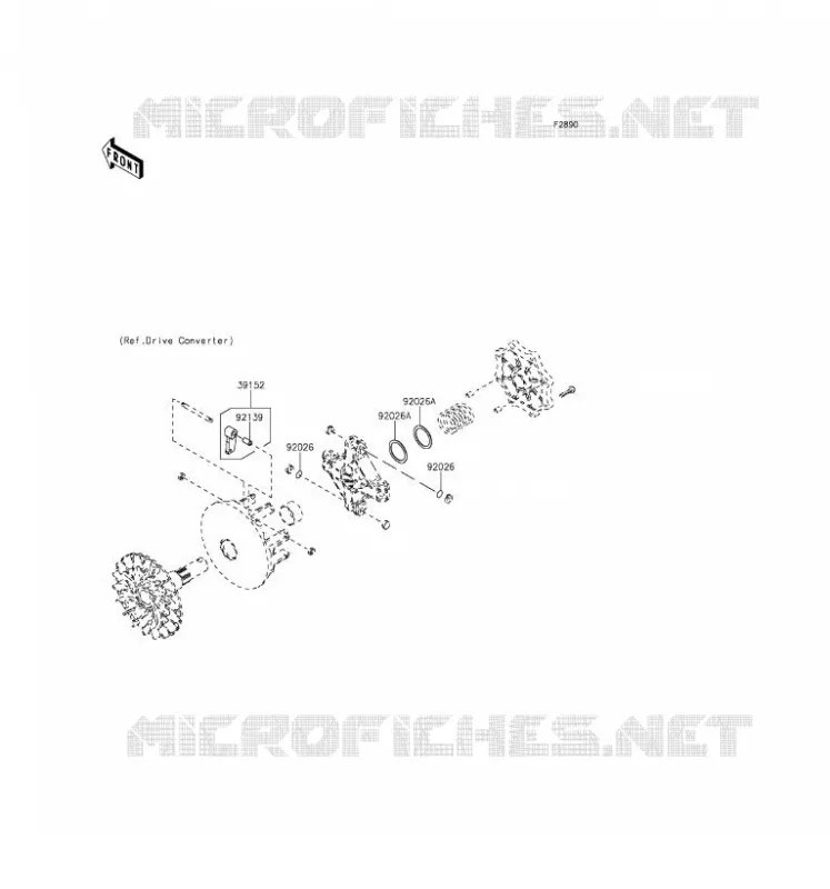 PIECE EN OPTION Kawasaki QUAD 750 2017 BRUTE FORCE 750 4X4I EPS  KVF750GHF
