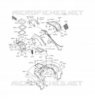 GARDE BOUE AVANT pour Kawasaki BRUTE FORCE 750 4X4I EPS 2016