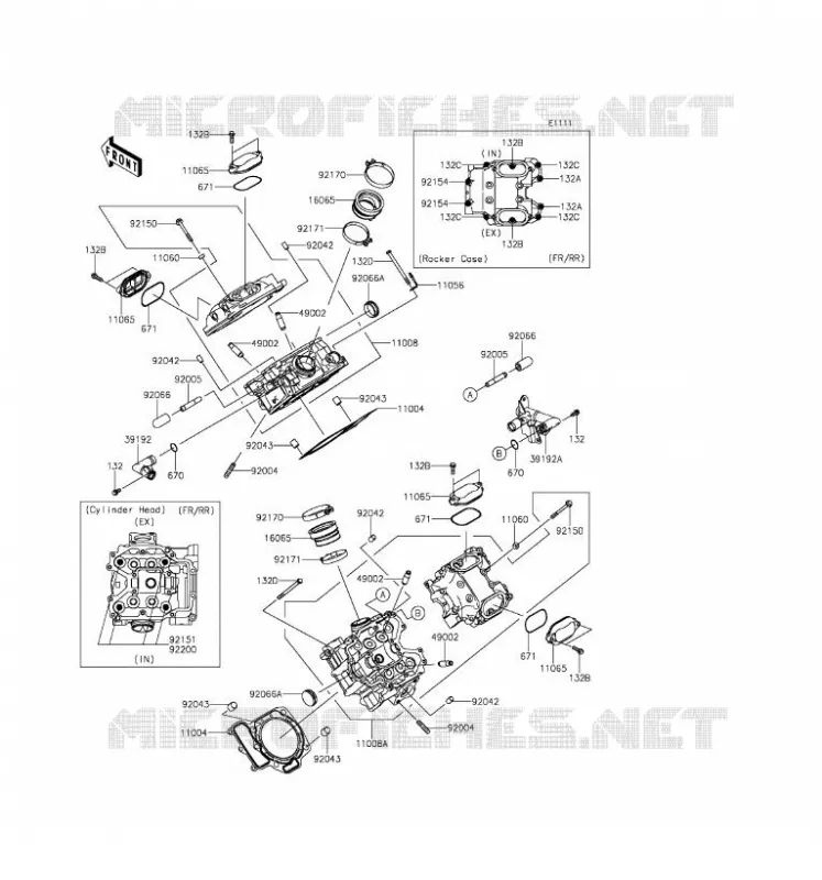 CULASSE Kawasaki QUAD 750 2017 BRUTE FORCE 750 4X4I EPS  KVF750HHF