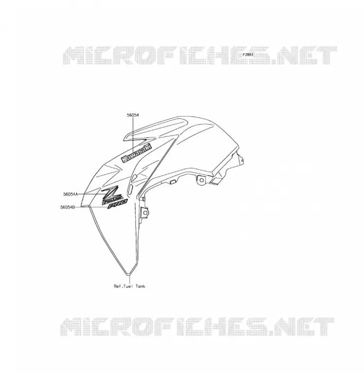 STICKER(GREEN)(GRAY) Kawasaki MOTOS 125 2017 Z125 PRO  BR125JHF