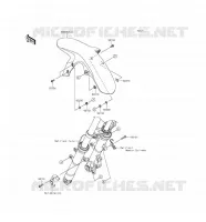 GARDE BOUE AVANT pour Kawasaki Z250SL 2016