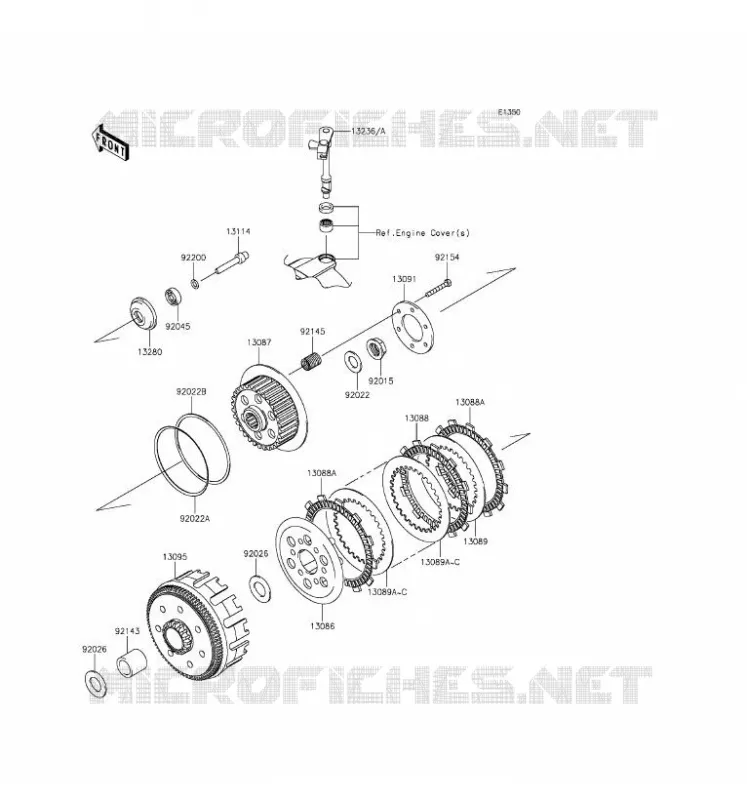 EMBRAYAGE Kawasaki MOTOS 250 2016 Z250SL  BR250EGF