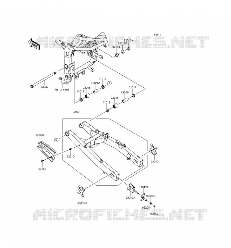 BRAS OSCILLANT Kawasaki MOTOS 250 2016 Z250SL ABS  BR250FGF