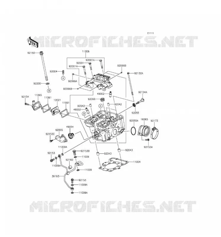 CULASSE Kawasaki MOTOS 250 2016 Z250SL ABS  BR250FGF