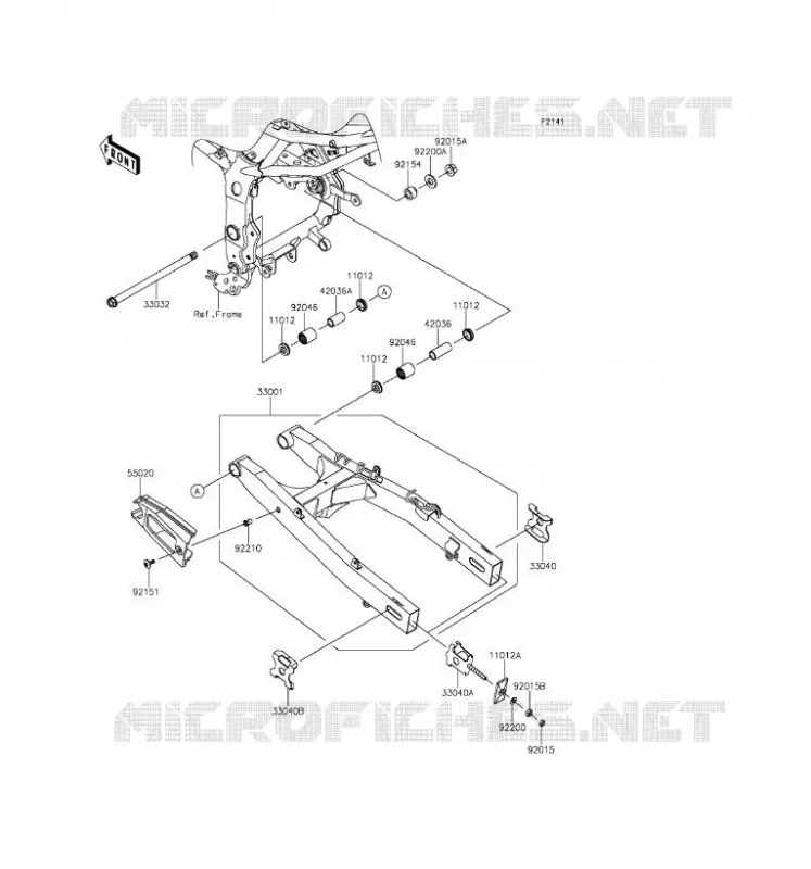 BRAS OSCILLANT Kawasaki MOTOS 250 2016 NINJA 250SL ABS  BX250BGF