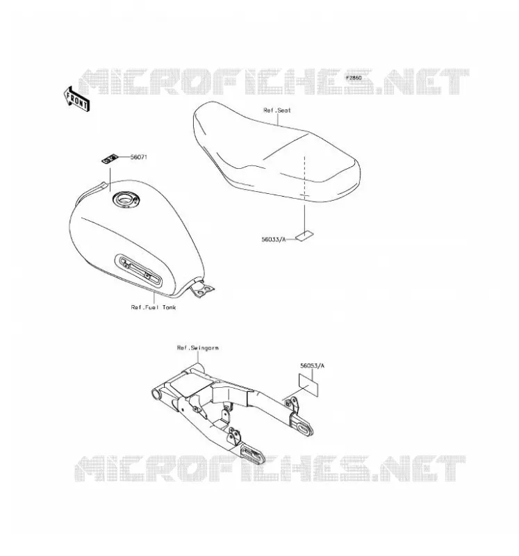 LABEL Kawasaki MOTOS 800 2016 W800  EJ800AGS
