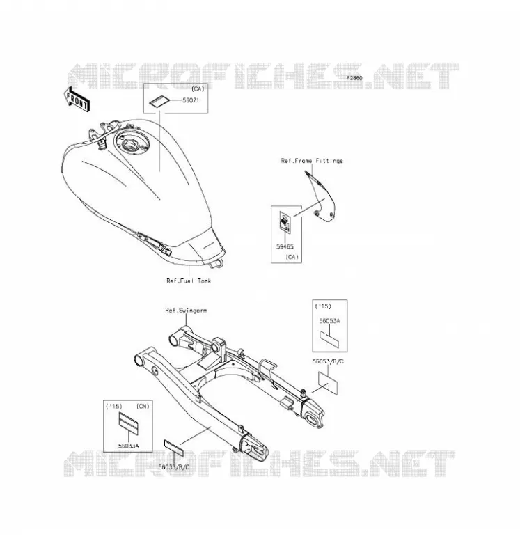 LABEL Kawasaki MOTOS 650 2016 VULCAN S ABS  EN650BGFA