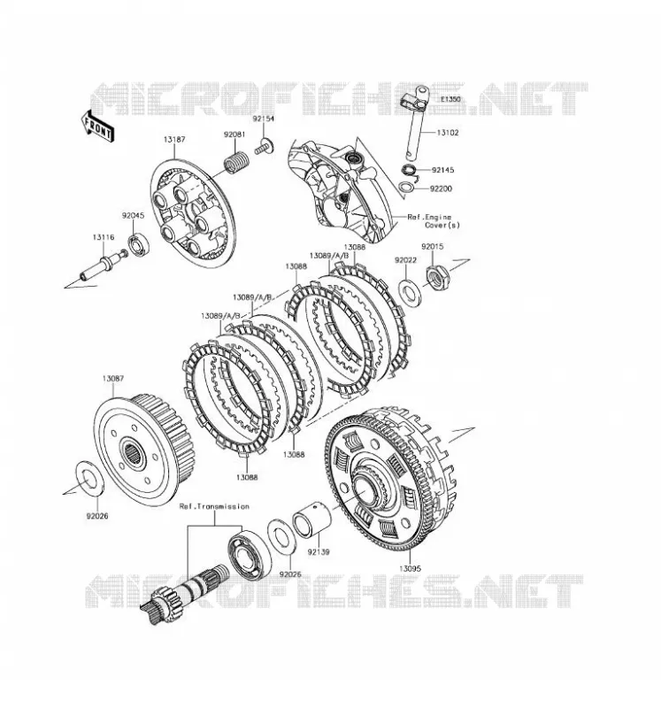 EMBRAYAGE Kawasaki MOTOS 650 2017 VULCAN S  EN650CHF