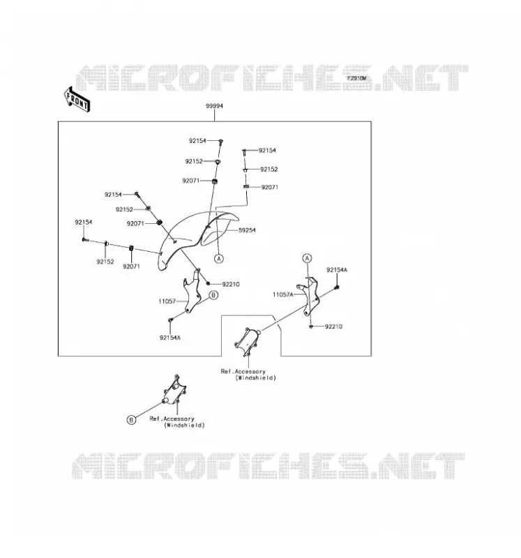 Accessory(Cafe Deflector) Kawasaki MOTOS 650 2017 VULCAN S ABS  EN650DHFA