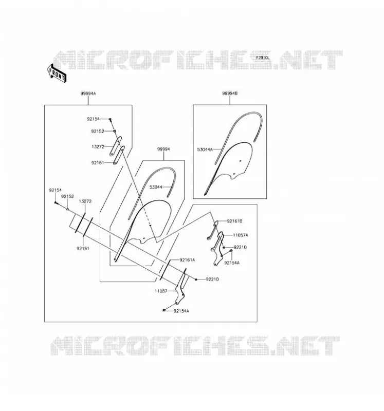 ACCESSOIRE(PARE-BRISE) Kawasaki MOTOS 650 2017 VULCAN S ABS  EN650EHF