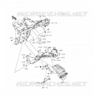 GARDE BOUE ARRI&Egrave;RE pour Kawasaki Z300 2016