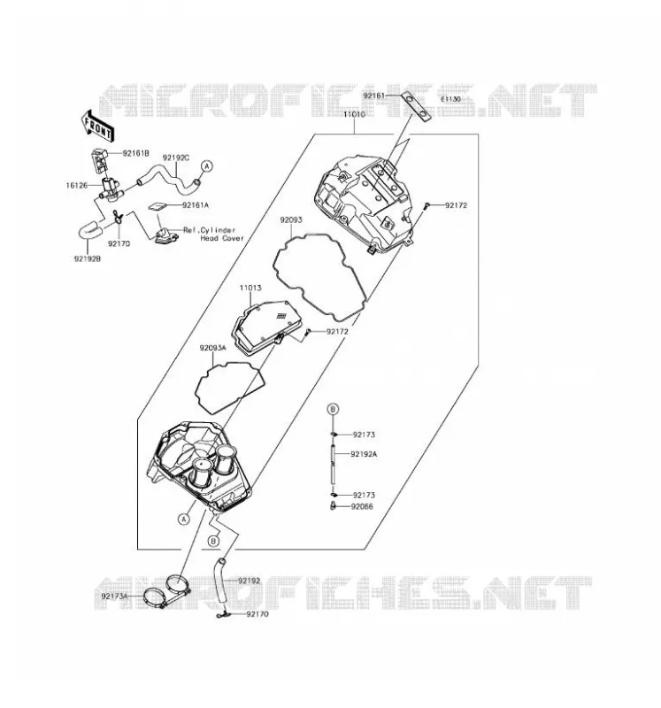FILTRE A AIR Kawasaki MOTOS 650 2017 Z650  ER650GHF