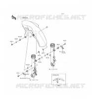 GARDE BOUE AVANT pour Kawasaki Z650 ABS 2017