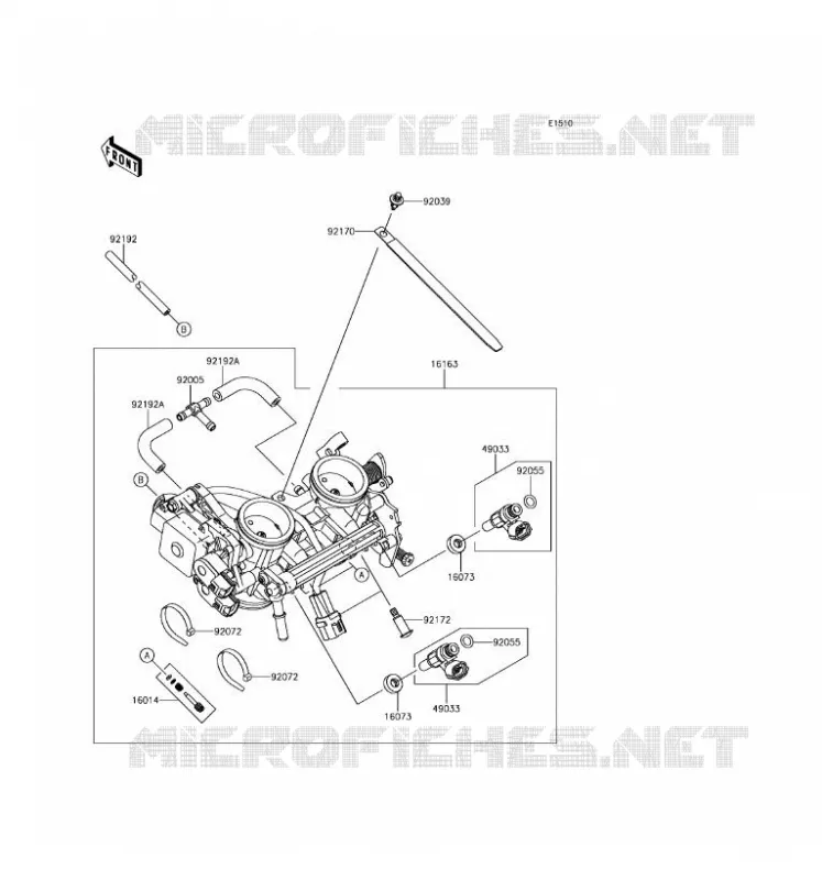CARBU Kawasaki MOTOS 650 2017 Z650 ABS  ER650HHF