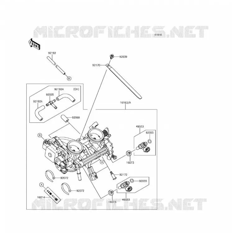 CARBU Kawasaki MOTOS 650 2017 Z650 ABS  ER650HHF
