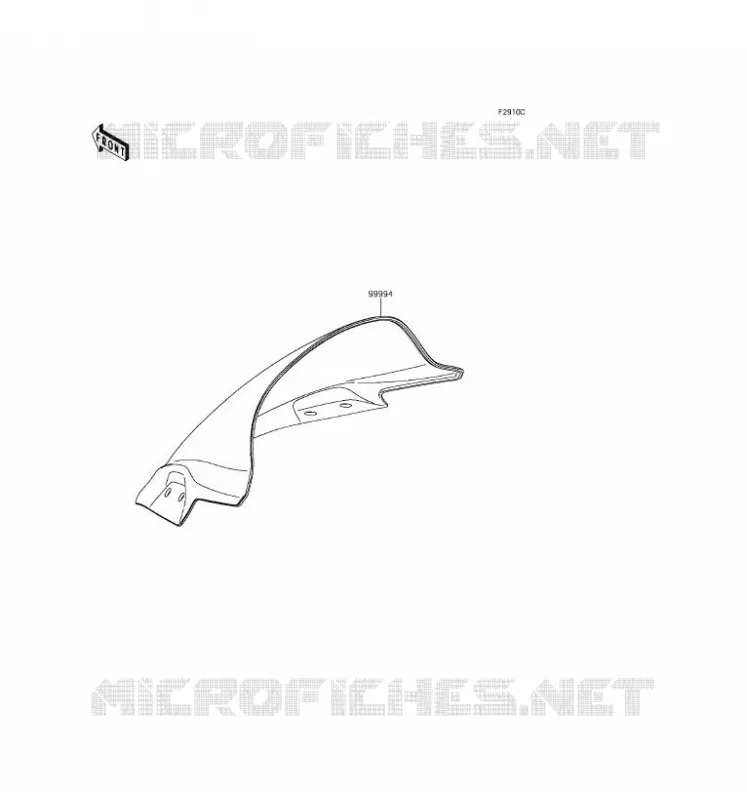 ACCESSOIRE(PARE-BRISE) Kawasaki MOTOS 300 2016 NINJA 300  EX300AGF