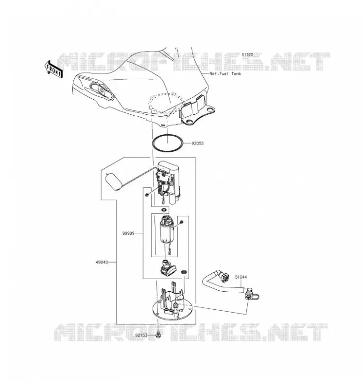POMPE A ESSENCE Kawasaki MOTOS 300 2016 NINJA 300  EX300AGF