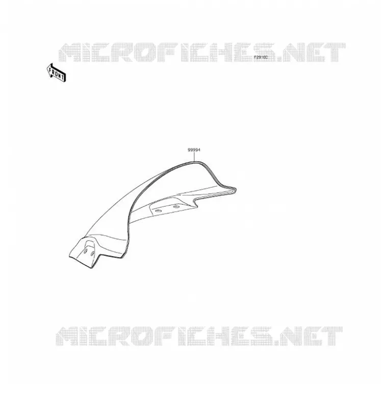 ACCESSOIRE(PARE-BRISE) Kawasaki MOTOS 300 2016 NINJA 300  EX300AGF