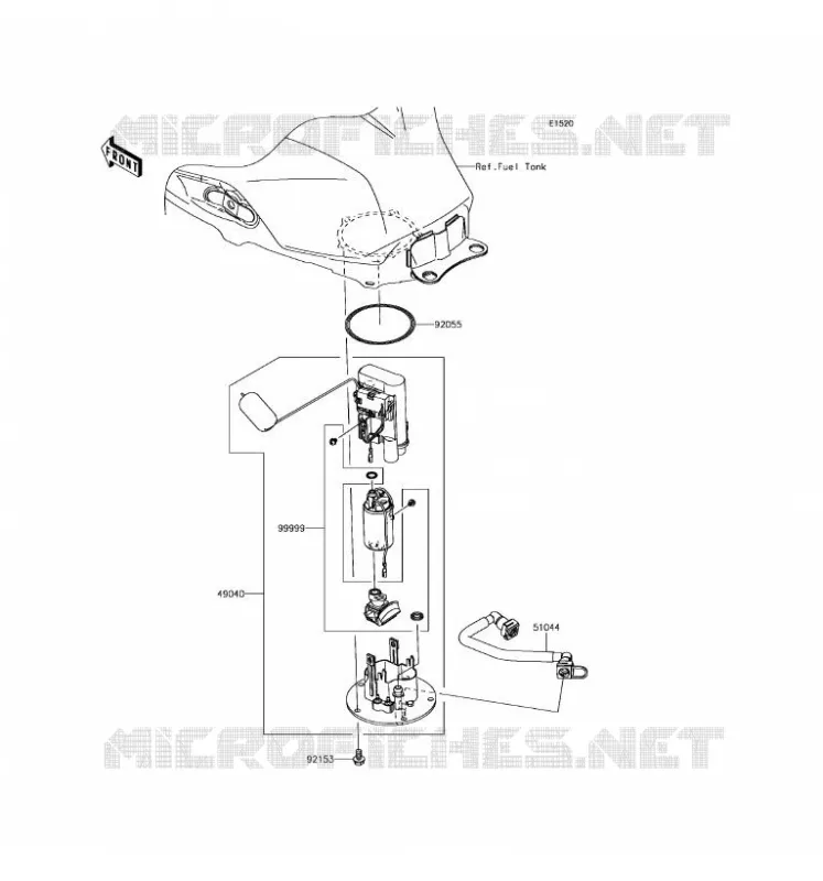 POMPE A ESSENCE Kawasaki MOTOS 300 2016 NINJA 300 ABS  EX300BGF