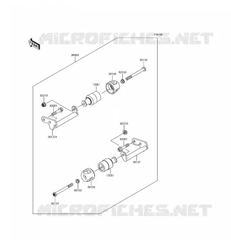 ACCESSOIRE (PROTECTION MOTEUR) Kawasaki MOTOS 300 2016 NINJA 300 ABS  EX300BGFA