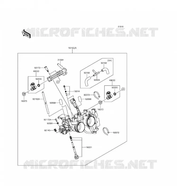 CARBU Kawasaki MOTOS 300 2016 NINJA 300 ABS  EX300BGFA