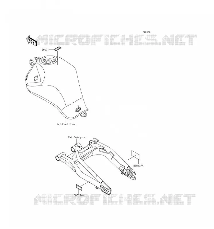 LABEL Kawasaki MOTOS 650 2016 ER-6F  EX650EGF