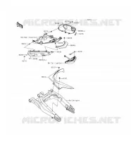 CACHE LAT&Eacute;RAL/GARDE CHAINE pour Kawasaki ER-6F 2016