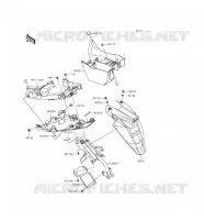 GARDE BOUE ARRI&Egrave;RE pour Kawasaki ER-6F 2016