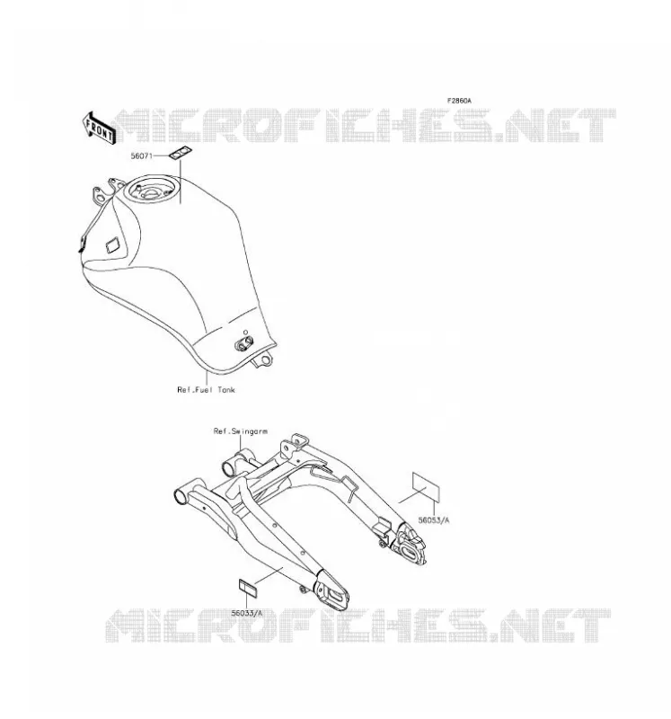 LABEL Kawasaki MOTOS 650 2016 ER-6F  EX650EGF