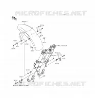 GARDE BOUE AVANT pour Kawasaki ER-6F 2016