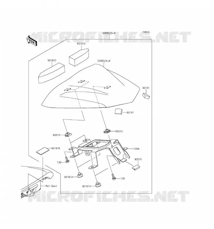 ACCESSOIRE (COUVRE SELLE) Kawasaki MOTOS 650 2016 ER-6F  EX650EGF