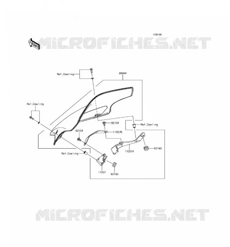 ACCESSOIRE(PARE-BRISE) Kawasaki MOTOS 650 2017 NINJA 650 ABS  EX650KHF